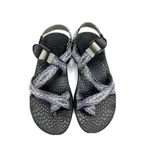 Chacos Womens 8 Sandal Toe Strap Hiking Aztec Blue